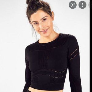 Jaymee Mesh Long-Sleeve Top